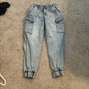 Madden Girl- women’s small 
Stylish Light Blue Cargo Joggers